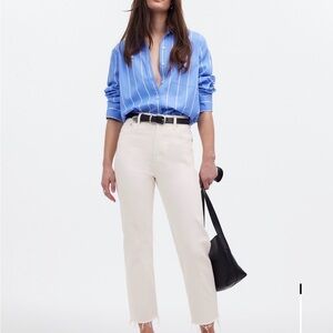 Madewell - Tall '90s Straight Crop Jean in Tile
White: Raw-Hem Edition